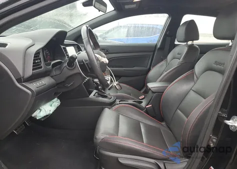 2020 Hyundai Elantra Sport from USA, damaged, VIN KMHD04LB7LU056872